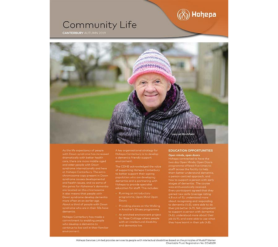 Hōhepa Canterbury Community Life Newsletter - Autumn 2019